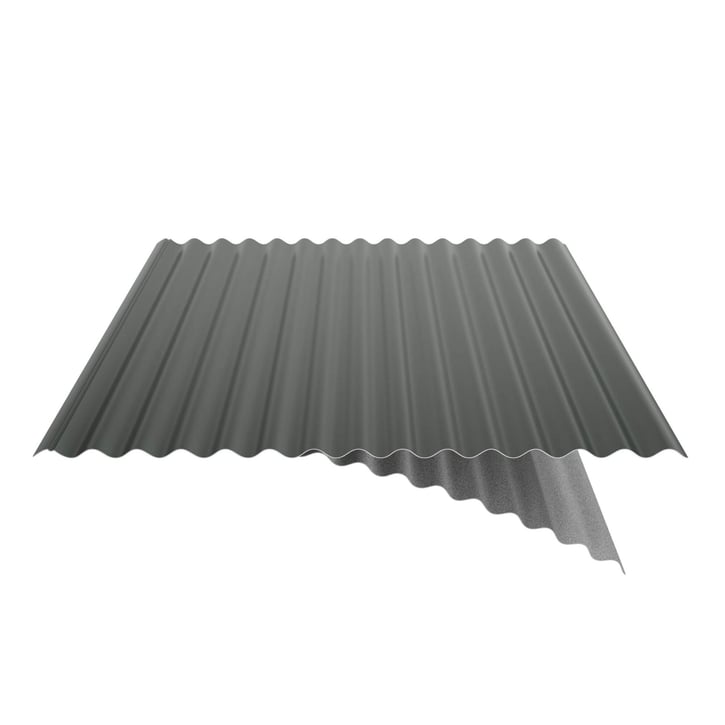 Wellblech 18/1064 | Dach | Anti-Tropf 1000 g/m² | Stahl 0,63 mm | 25 µm Polyester | 6020 - Chromoxidgrün #5