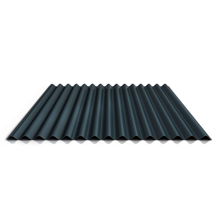 Wellblech 18/1064 | Dach | Anti-Tropf 1000 g/m² | Stahl 0,75 mm | 25 µm Polyester | 7016 - Anthrazitgrau #1