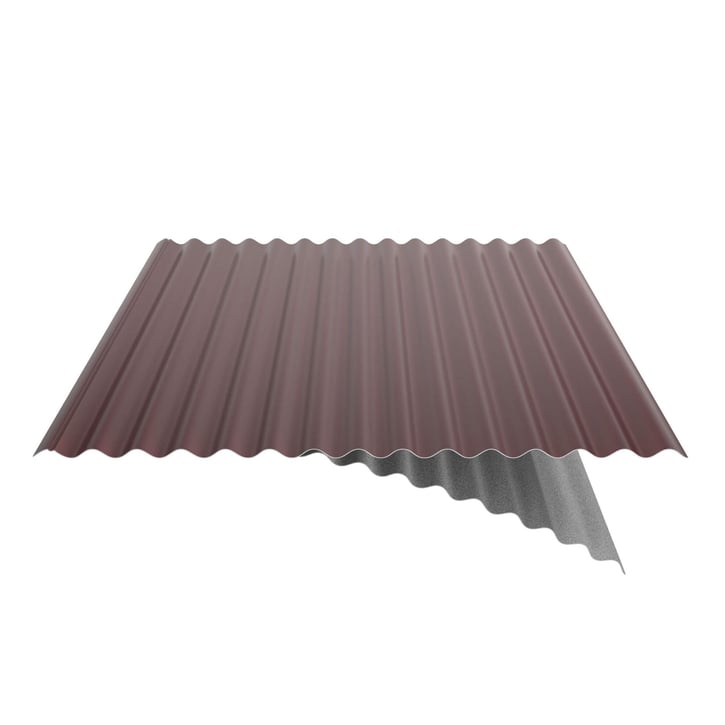 Wellblech 18/1064 | Dach | Anti-Tropf 1000 g/m² | Stahl 0,50 mm | 80 µm Shimoco | 3009 - Oxidrot #5