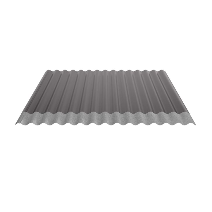 Wellblech 18/1064 | Dach | Anti-Tropf 2400 g/m² | Stahl 0,63 mm | 25 µm Polyester | 8017 - Schokoladenbraun #4