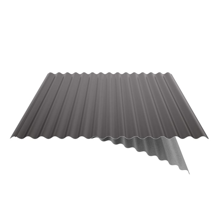 Wellblech 18/1064 | Dach | Anti-Tropf 2400 g/m² | Stahl 0,75 mm | 25 µm Polyester | 8017 - Schokoladenbraun #5