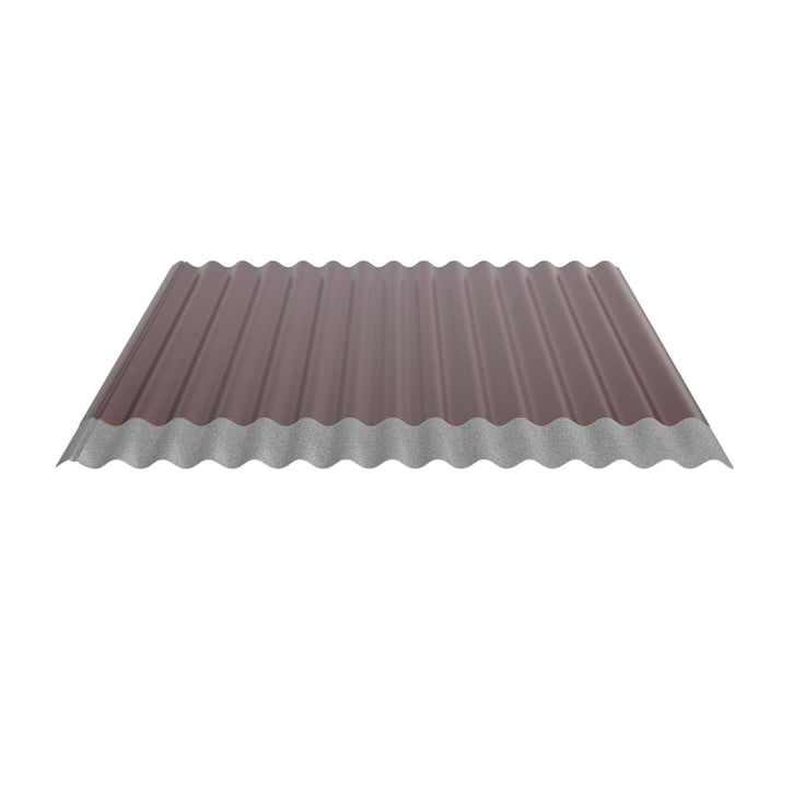 Wellblech 18/1064 | Dach | Anti-Tropf 700 g/m² | Stahl 0,50 mm | 25 µm Polyester | 3005 - Weinrot #4