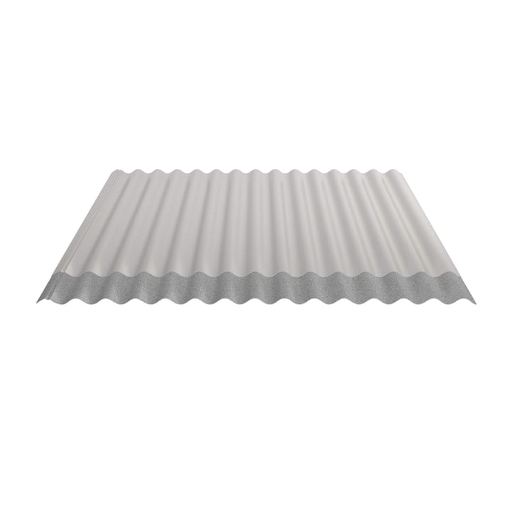 Wellblech 18/1064 | Dach | Anti-Tropf 700 g/m² | Stahl 0,75 mm | 25 µm Polyester | 9006 - Weißaluminium #4