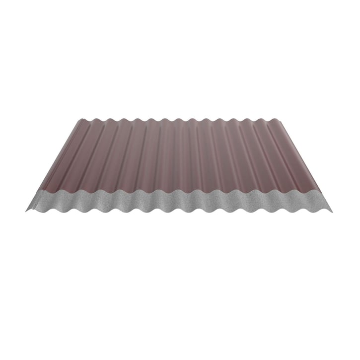 Wellblech 18/1064 | Dach | Anti-Tropf 700 g/m² | Stahl 0,50 mm | 35 µm Mattpolyester | 29 - Rot #4