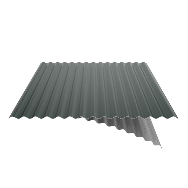 Wellblech 18/1064 | Dach | Anti-Tropf 700 g/m² | Stahl 0,50 mm | 60 µm TTHD | 6005 - Moosgrün #5