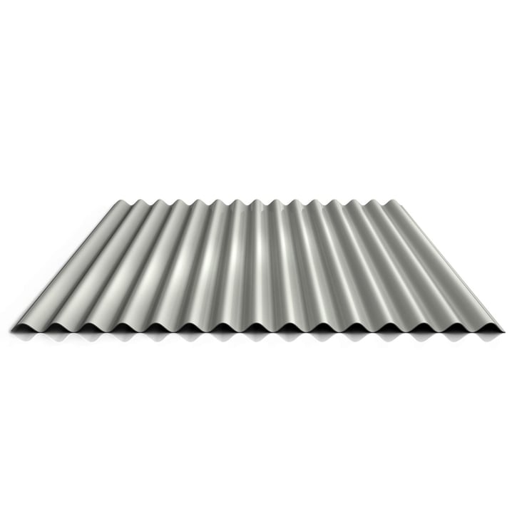 Wellblech 18/1064 | Wand | Stahl 0,50 mm | 25 µm Polyester | 9002 - Grauweiß #1
