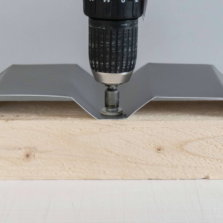 Edelstahlschrauben | Für Montage Tiefsicke auf Holzunterkonstruktion | 6,0 x 40 mm E12 | Moosgrün #6