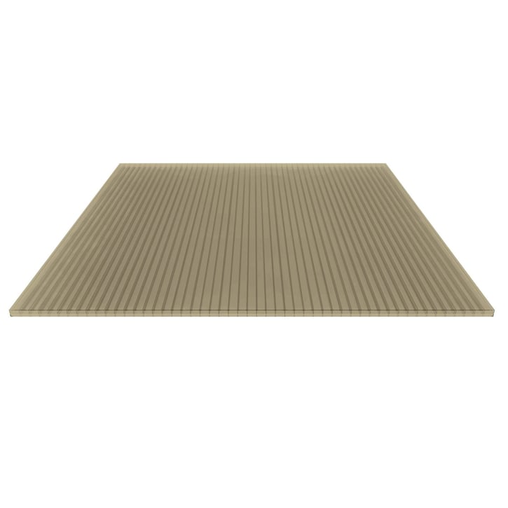 Polycarbonat Stegplatte | 16 mm | Profil DUO | Sparpaket | Plattenbreite 980 mm | Bronze | Breite 4,10 m | Länge 4,00 m #5