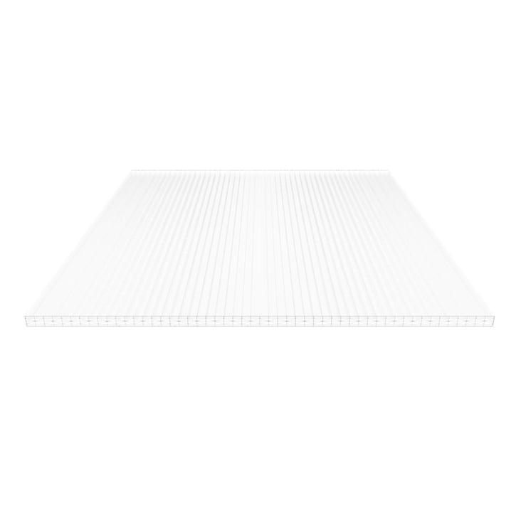 Polycarbonat Stegplatte | 25 mm | Profil Mendiger | Sparpaket | Plattenbreite 980 mm | Opal Weiß | Extra stark | Breite 6,13 m | Länge 4,50 m #5
