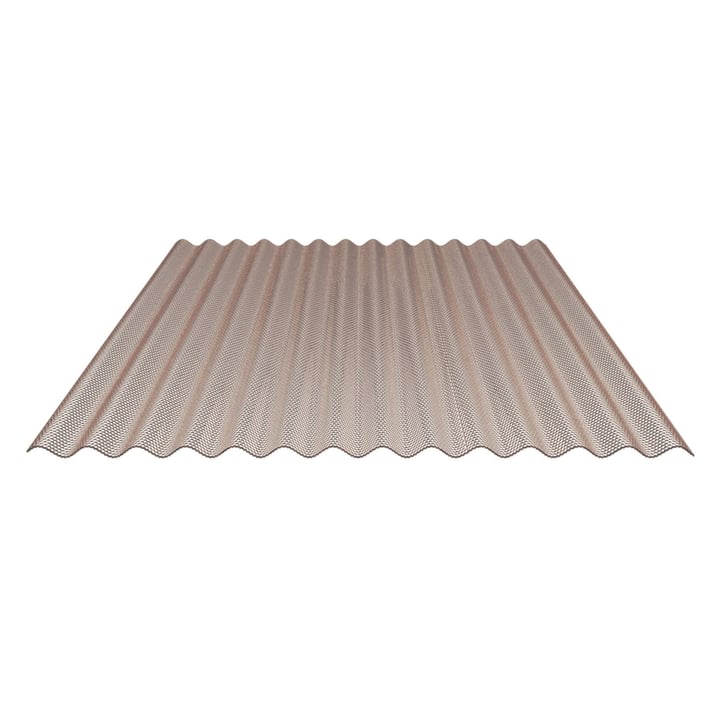 Polycarbonat Wellplatte | 76/18 | Sparpaket | 2,80 mm | Bronze | Wabenstruktur | Breite 3,05 m | Länge 2,00 m #5