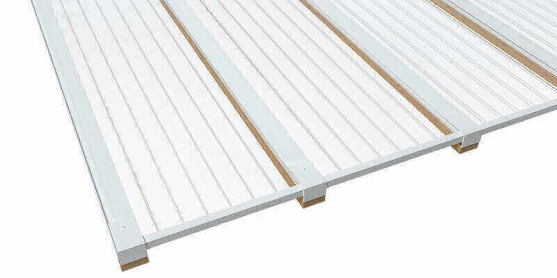 Terrassendacheindeckung mit Stegplatten aus Polycarbonat (PC) und Acrylglas (PMMA)