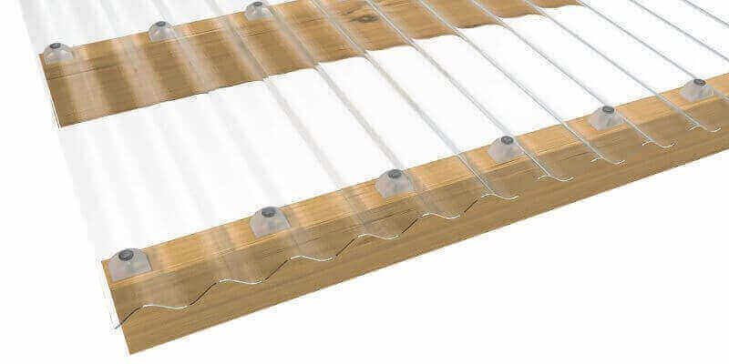 Terrassendacheindeckung mit Lichtwellplatten aus PVC, Polycarbonat (PC) und Acrylglas (PMMA)