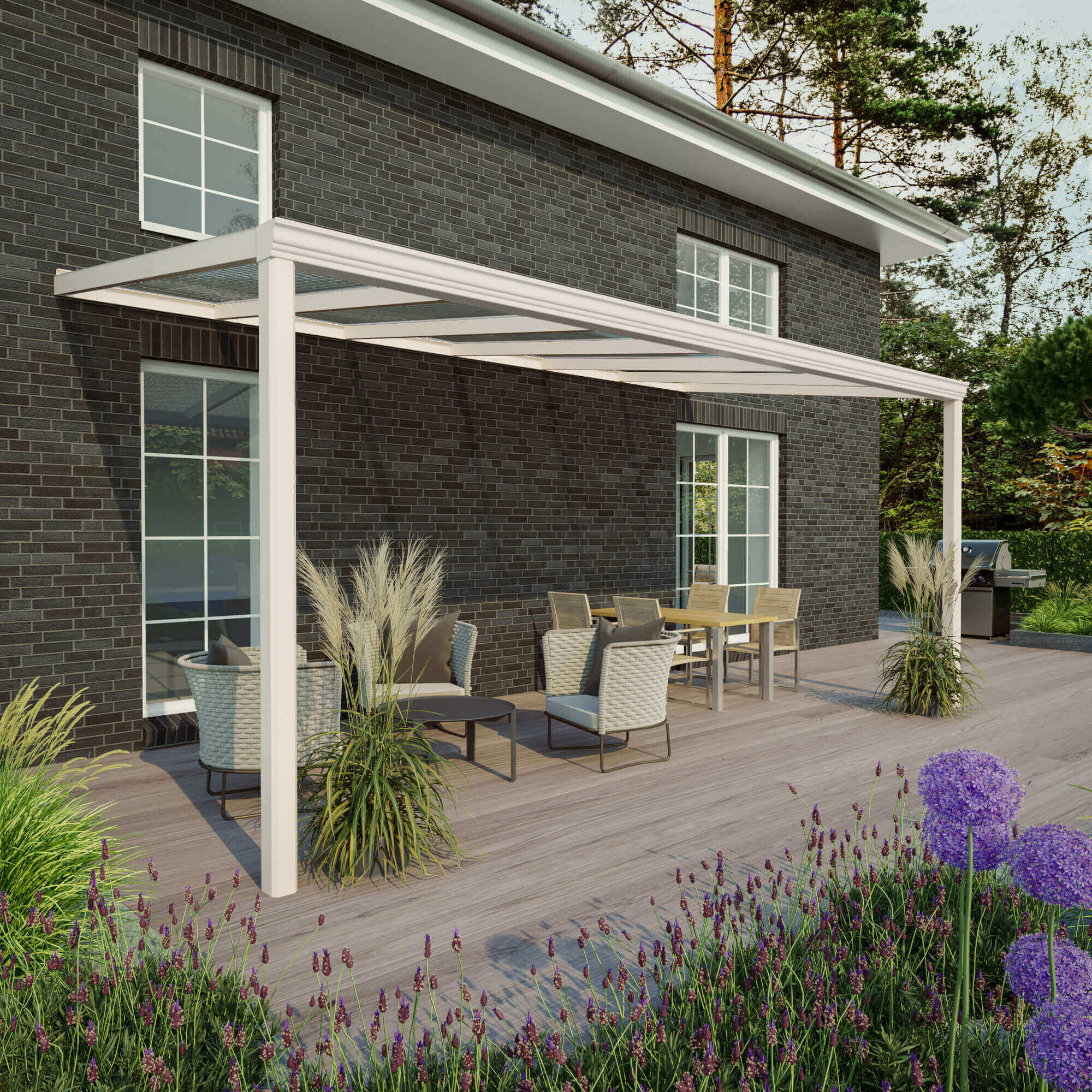 Terrassenüberdachung Sunrooms 9001 Terrassenüberdachung Sunrooms RAL 9001
