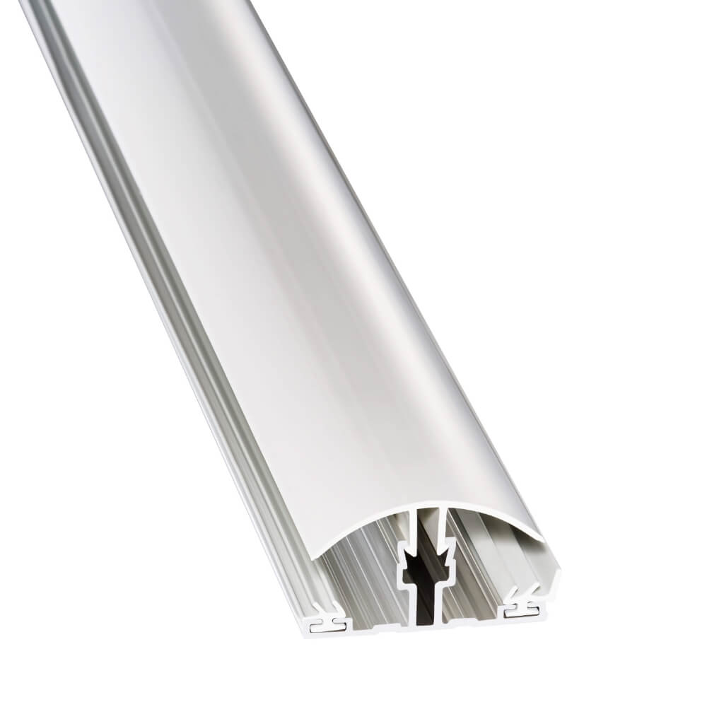 Strapazierfähiges A4 PVC-Klemmprofil, ideal für die schnelle Montage von Stegplatten. Bietet eine flexible und langlebige Lösung für Verglasungen und Überdachungen